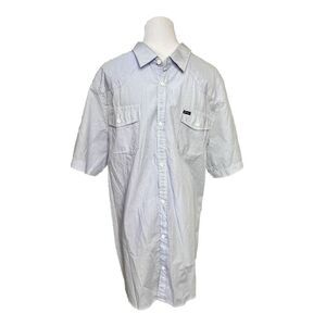 Buffalo David Bitton Saron Western Blue Check Button Up Shirt sz XXL NWT